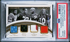 2022 Immaculate Monument /49 Quad Relic #IM-MVP Campbell Allen Thomas Davis PSA8
