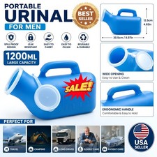 1PCS 1200ML Portable Urinal for Men Spill Proof Urine Bottle Leak Resistant