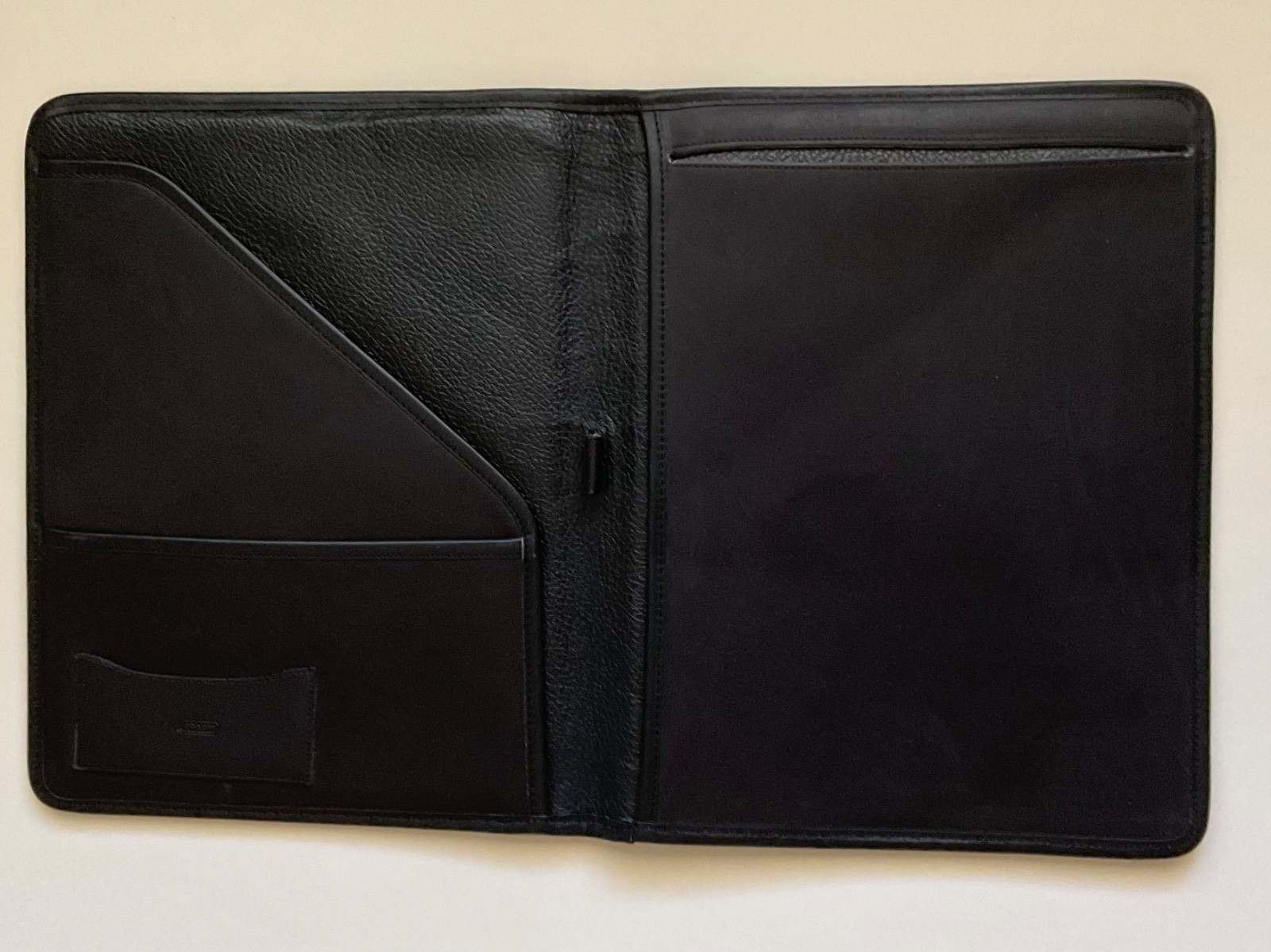Vintage Coach Padfolio Folder Binder  Pad Black  Leather thumbnail 3