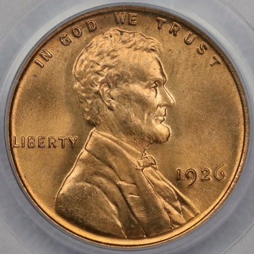 1926 1c Lincoln Wheat Cent - PCGS MS 64 RD