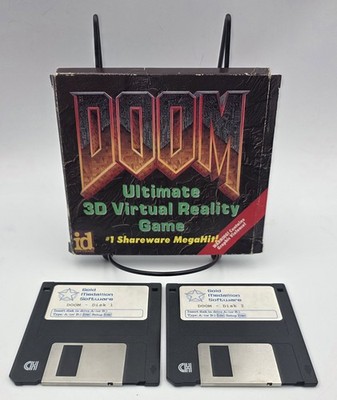 DOOM - 3D Virtual Realty Computer Game (Vintage PC 3.5'' Floppy Disks, 1993)