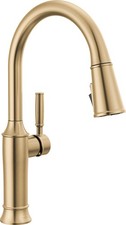 Delta 9184-DST Renaldi 1.8 GPM 1 Hole Pull Down Kitchen Faucet - Lumicoat