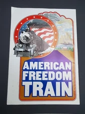 Vintage American Freedom Train Poster 32 X 22.75"