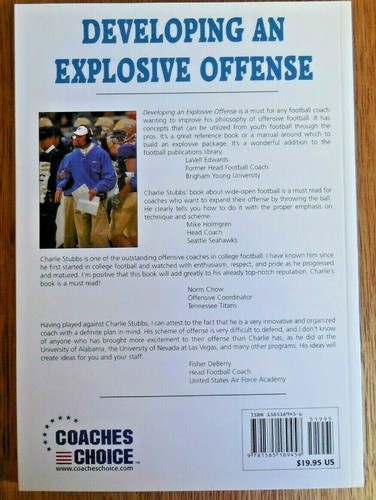 NEW! "Developing an Explosive Offense" Paperback by Charlie Stubbs - Picture 3 of 3