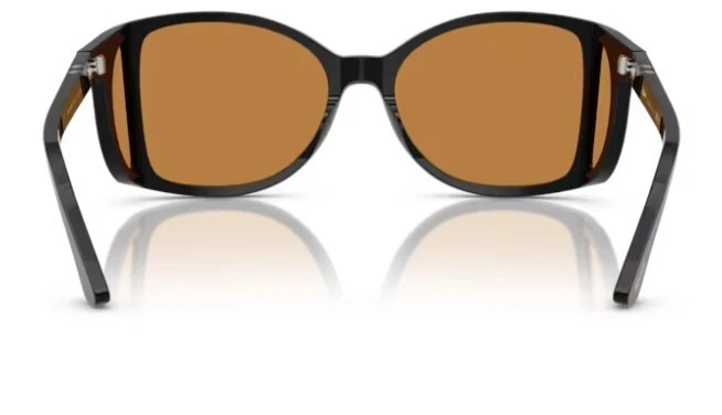 Gafas de sol para hombre Persol 0PO0005 95/53 negras/amarillas con forma redonda Foto 3 de 4