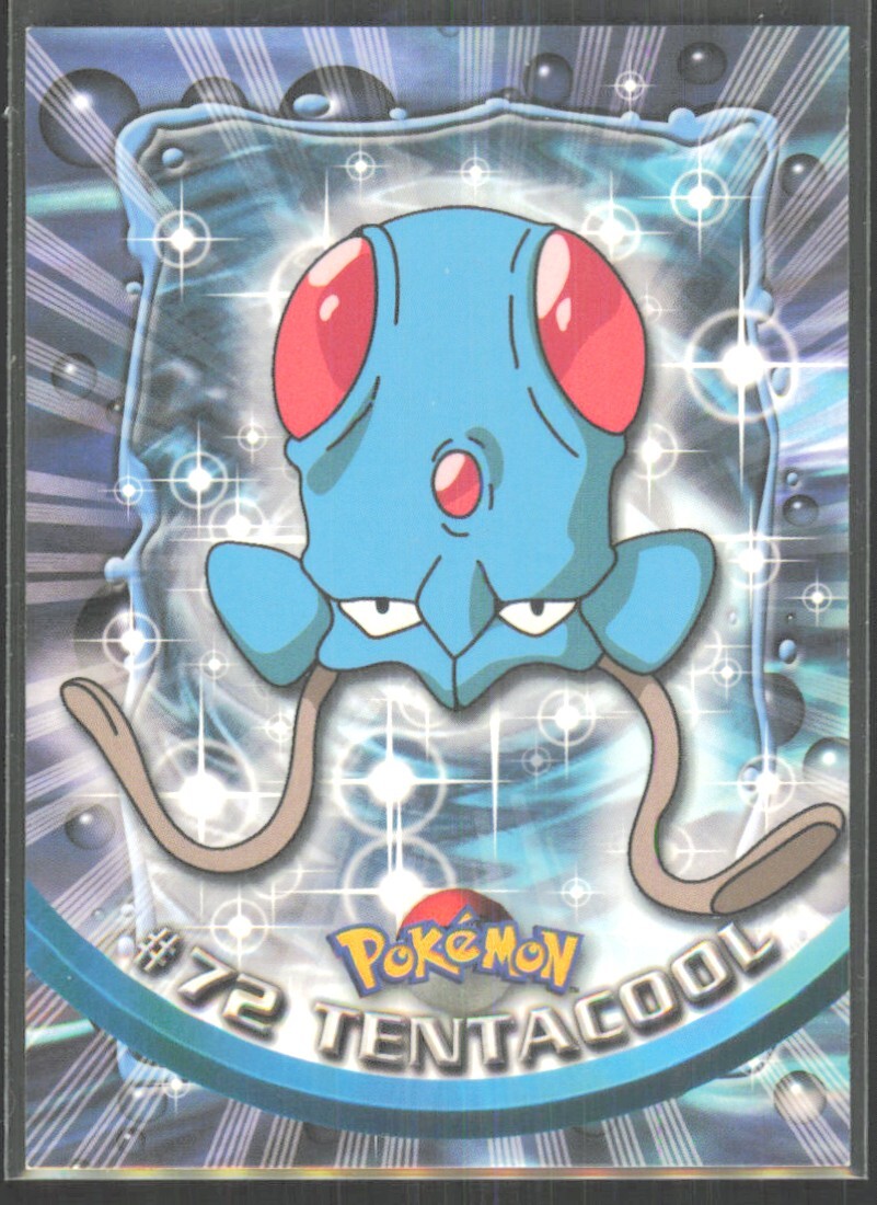 1999 Topps Pokemon TV Animation Edition Series 1 Tentacool #72