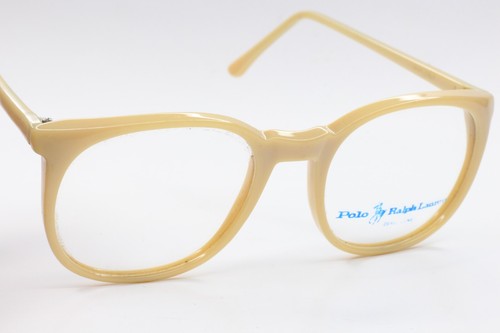 Vintage RALPH LAUREN POLO 25 FLEX Eyeglasses plastic Beige Retro 1980's NEW - Picture 6 of 8