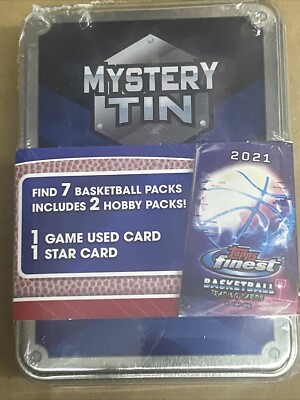 2024 MJ Holding Basketball Mystery Tin TOPPS 7 Packs 1 Game & Star Card New