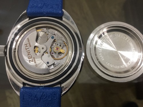 Zenith Sub Sea, A3637, 1000 mt, year 1970 vintage, with box - Picture 9 of 13