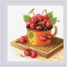 Cherry Blossom Stitchery Kit - Create a Stunning Masterpiece with Our Counted Cr