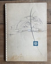 Vintage 1940s/50s German Volkswagen Beetle Bug Car Manual Advertising Brochure
