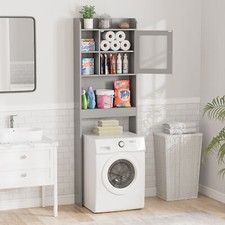 Over the Toilet Storage Cabinet with Door and Adjustable Shelves Space-Saving