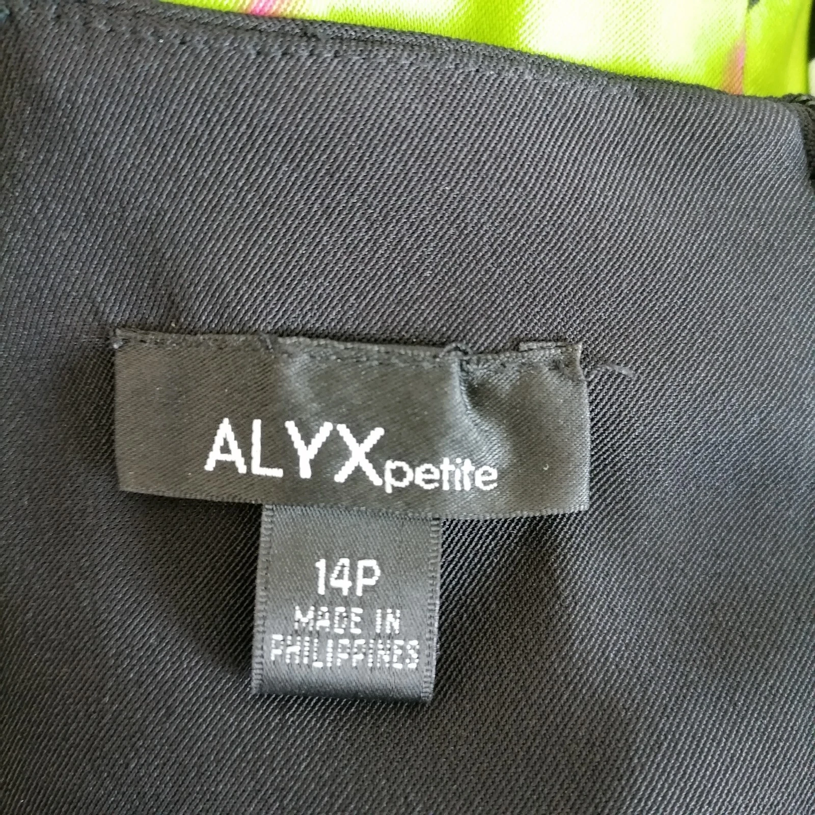 Abito donna Alyx multicolore senza maniche floreale colorato a matita Petites taglia 14P