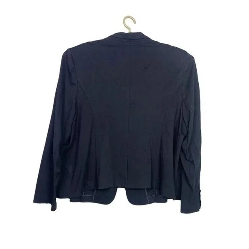 Lane Bryant Soft Career Blazer Jacket Button Closure 3 Button Cuffs XXL Black - Image 4 of 4