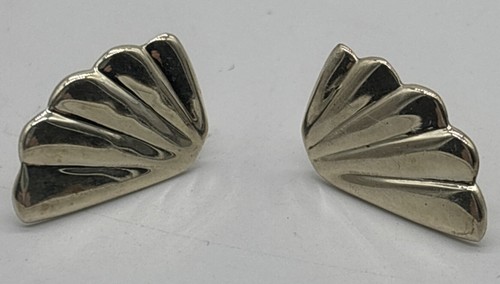 Vintage Sterlingsilber Ohrstecker Engelsflügel zart 0,75 Zoll