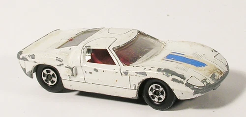 MATCHBOX 41 SUPERFAST FORD GT 40 BLACK BASE VINTAGE LESNEY ENG GT40 LE MANS BGQ