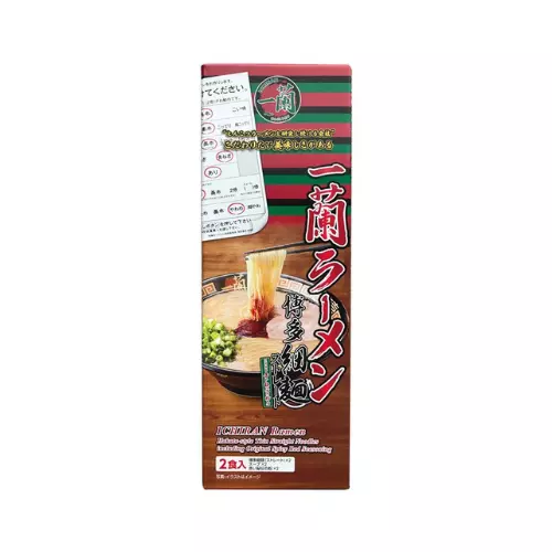 Ichiran Ramen Thin Straight Instant Noodles Tonkotsu 2 packs x 4 - 一兰 - Picture 1 of 1