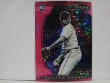 2022 Panini Chronicles Titan Pink Pulsar Edward Cabrera #6 Rookie RC