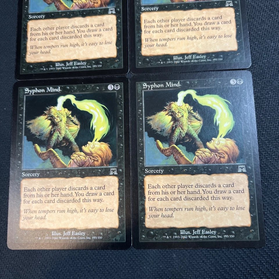 Syphon Mind Magic The Gathering Mtg Onslaught Playset Card 4 NM - Image 3 of 4