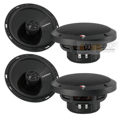 4)Rockford Fosgate Punch Inch 220W Max 2-Way Car Audio Door Coaxial  Speakers