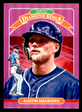 2020 Donruss Optic Austin Meadows Diamond Kings Pink Prizm #15 - Tampa Bay Rays