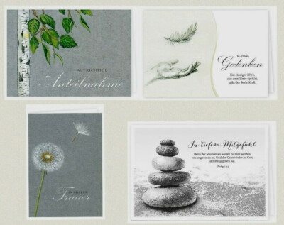 Handgefertigte Trauerkarte „Tiefes Mitgefühl“ Mit Löwenzahn-Design – 16x16 Cm, Für Den Verlust Einer Tochter