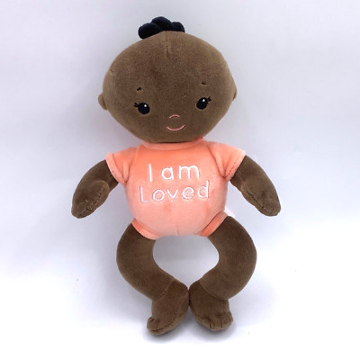 Positive Pals Dark Skin Black Plush Doll Rashti Kids for Culture 10''  I am Loved