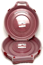 HOMZ 3-Pack Decorative 24" Wreath Storage Organizer Seasonal Holiday