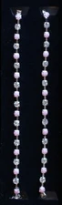 Decorative Fashion Bra Straps-Rhinestones Nickel & Lead Free-Pink/Clear