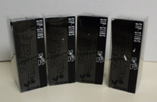 Lot of 4 Plastic Coffee Bar Black Straw Cocktail Sip Straws 5 1/2" AUCT 10558