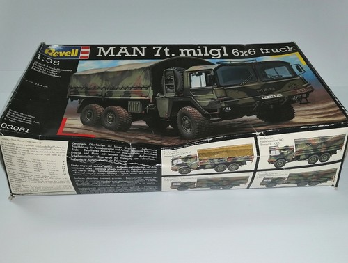 REVELL 1/35 KIT MONTAGGIO MAN 7t.milgl 6X6 TRUCK NO.03081 - Foto 3 di 3