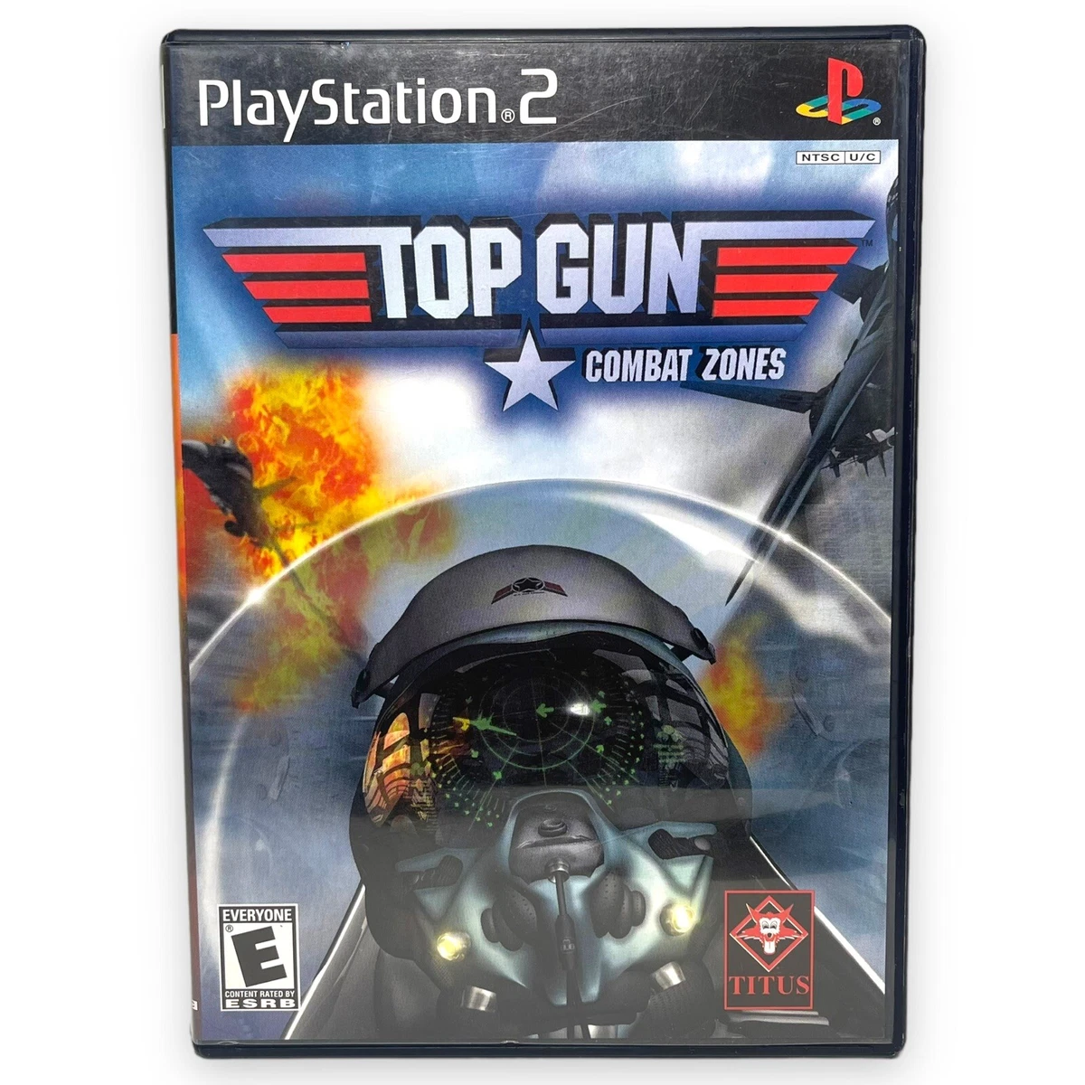 Top Gun Combat Zones Playstation 2 PS2 Flight Simulator Game