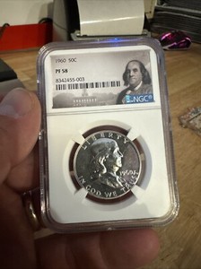 Silver Half Dollar NGC PF58 Franklin Vintage Antique Bullion Coin Collector GIFT