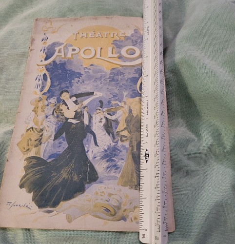 PARIS THEATRE APOLLO PLAYBILL 1912 / 1913 FABULOUS Lots of adds - Picture 22 of 23