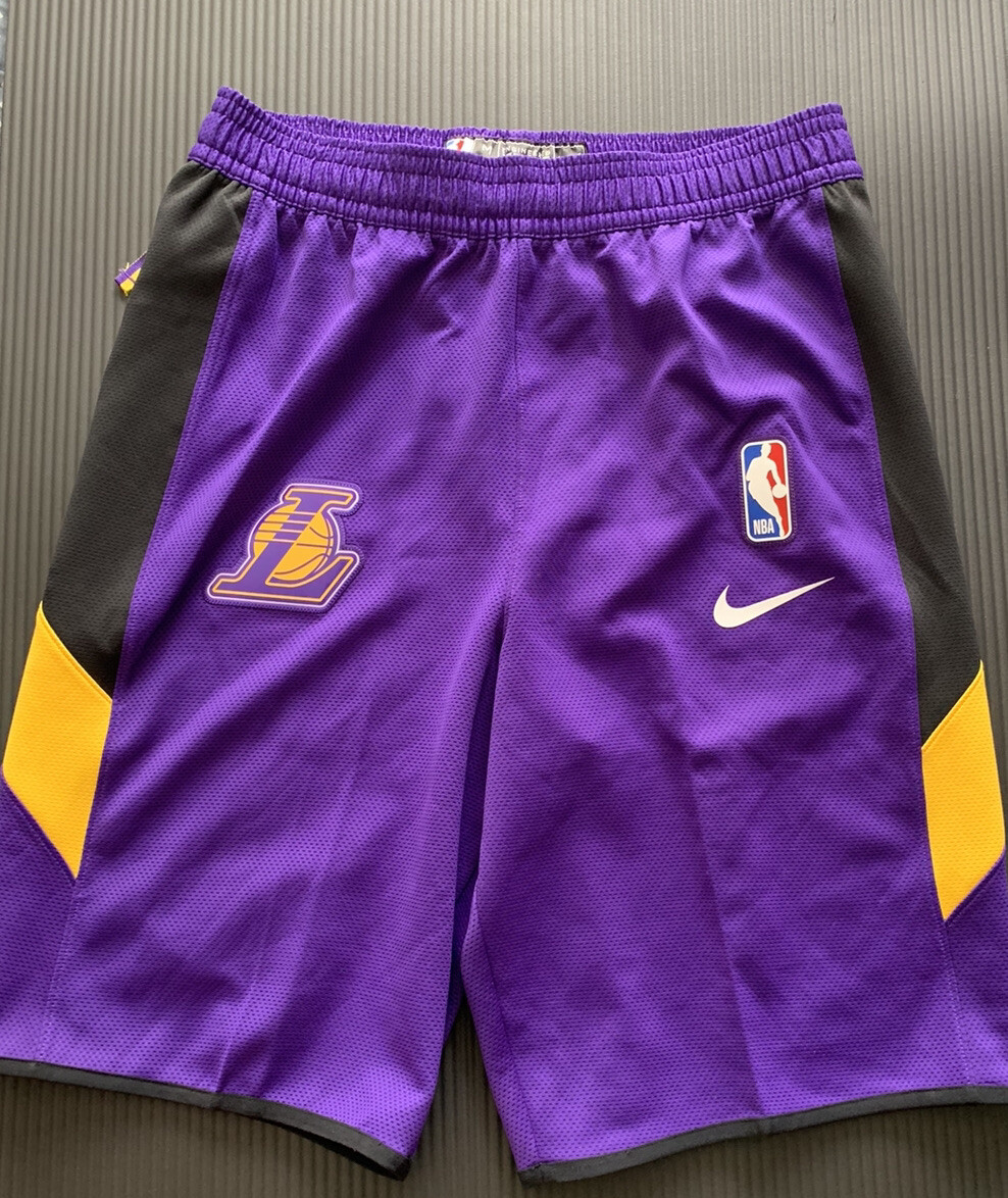 Nike NBA LA Lakers Team Issue Dri-Fit Flex Shorts [AV1085 Nike NBA LA Lakers Team Issue Dri-Fit Flex Shorts [AV1085