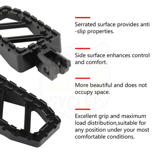 Front Rear Driver Passenger Foot Pegs For Harley Softail Breakout Low Rider 18+ - Picture 4 of 13
