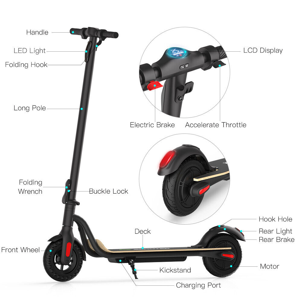 Electric Scooter Adult 36V 250W 25KM/H Electric Kick Foldable Scooter E-SCOOTER