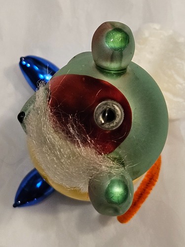 Vintage DE CARLINI MOUSE Nachthemd italienisches mundgeblasenes Glas Weihnachtsschmuck - Bild 11 von 14