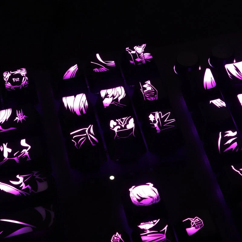 Games NieR:Automata Keycap Set Backlit Keycaps f/Mechanical Keyboard Customized - Image 4 of 4