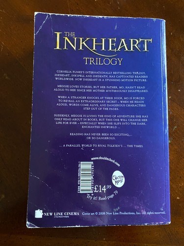 The Inkheart Trilogy - Cornelia Funke, Used Paperback Book, Good Condition - Foto 2 di 6