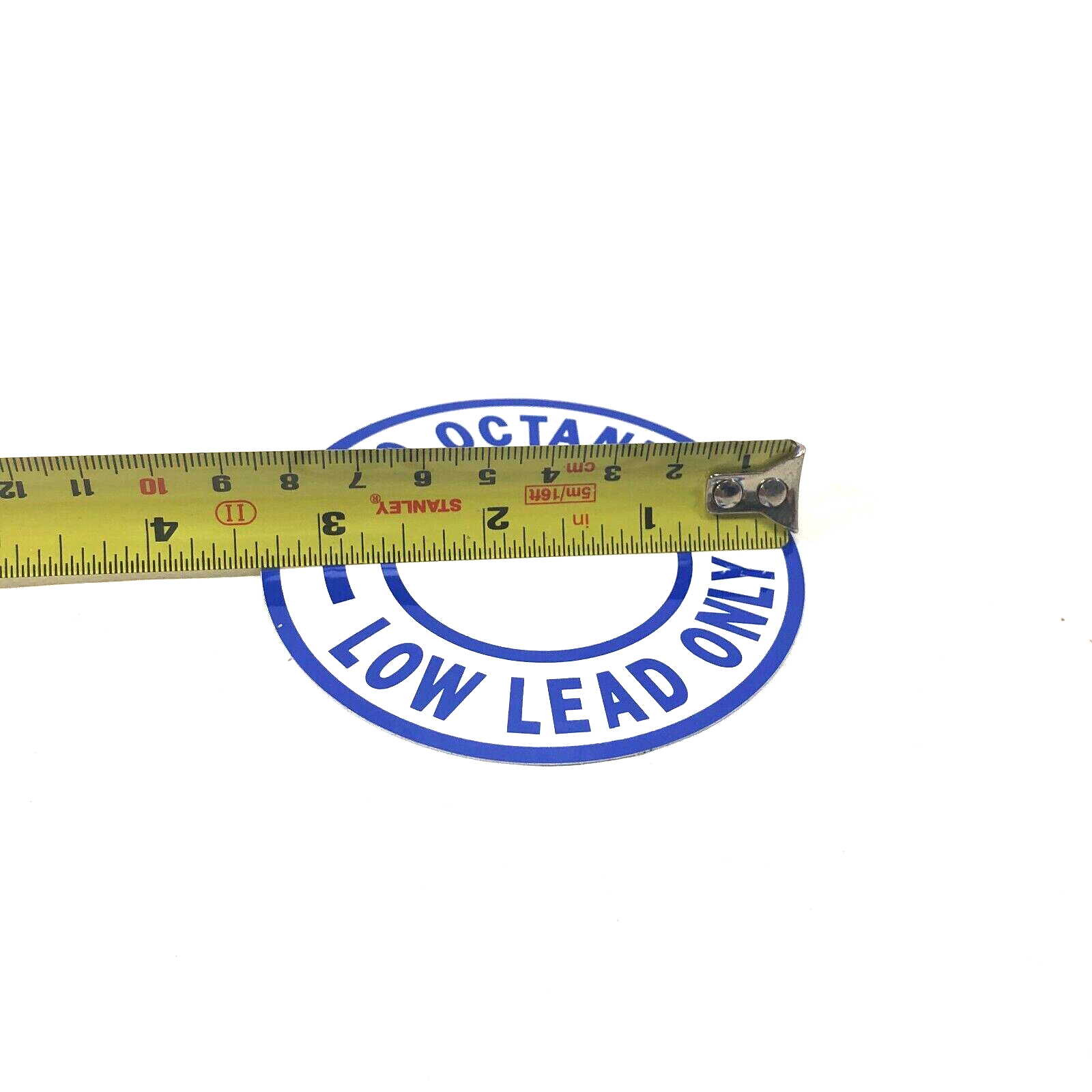 Aviation Aircraft NOS Placard 100 Octane Low Lead Fuel Only Sticker