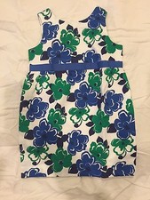 NWT Janie And Jack Lakeshore Getaway Floral Dress Blue Green White Size 2T