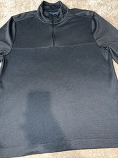 Perry Ellis long sleeve Gray sweater size Ml half zip pullover