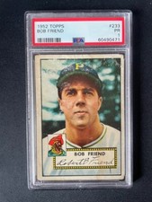 1952 Topps Bob Friend #233 PSA 1