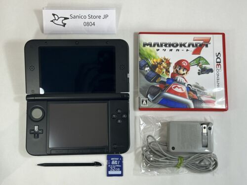 Nintendo 3DS LL XL Console 32GB SD card NTSC-J (Japan) Tested With Mario Kart 7 - Picture 1 of 18