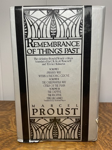 Remembrance of Things Past Volume 1-3 Marcel Proust Box Set 1981 Slip Case - Imagen 3 de 10