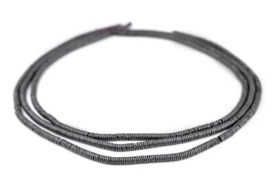 Grey Hematite Interlocking Snake Beads 4mm Gemstone 16 Inch Strand
