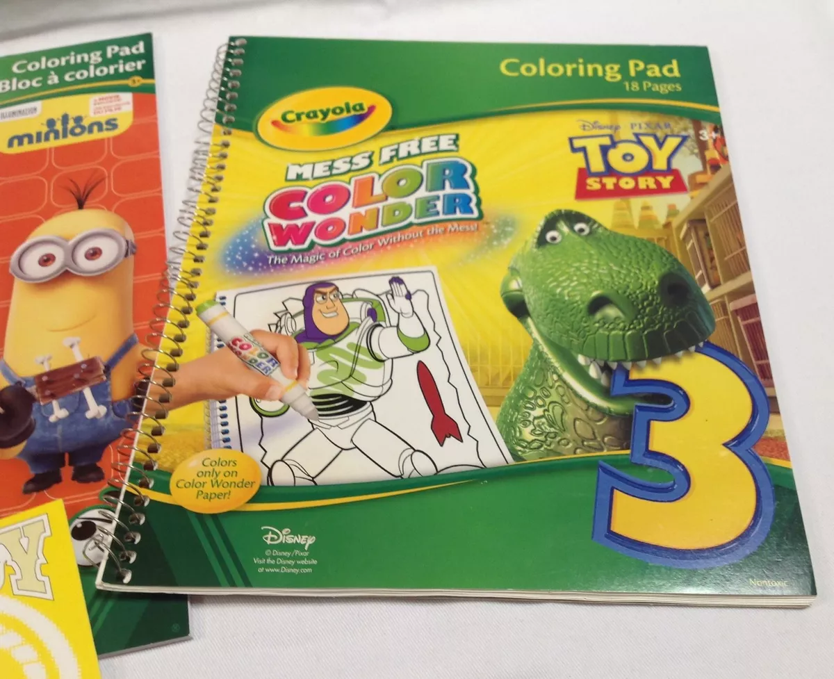 Crayola Color Wonder Markers & Mini Coloring Pad, Disney-Pixar Toy