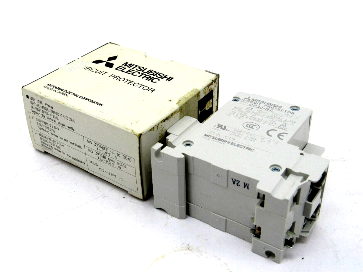 NEW MITSUBISHI ELECTRIC CP30-BA 2P 2-M 2A B CIRCUIT PROTECTOR 