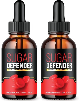 Sugar Defender Drop Extra Strength Formula Dietary Supplement Serum ( 2 Bottle )